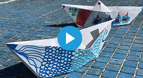 Du 1er octobre au 30 novembre 2019, relevez le challenge #DemainLaBièvre en fabriquant votre bateau en origami !