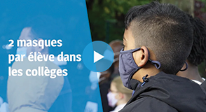 Le Département du Val-de-Marne prend l’initiative d’une troisième distribution de masques de catégorie 1, FFP2, à l'attention des élèves de collège.