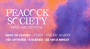En partenariat avec le Département, les 10 et 11 septembre, Peacock Society met à l'honneur la scène électro au parc de Choisy Paris-Val-de-Marne à Créteil. Une billetterie à tarif préférentiel est réservée aux habitants du Val-de-Marne.