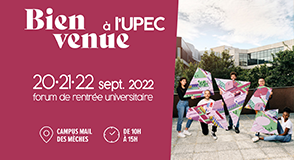 Du 20 au 22 septembre, rendez-vous pour le forum de rentrée universitaire "Bienvenue à l’UPEC". Le Département y participe pour informer des actions à destination des étudiants.