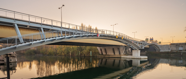 Mise en service de la passerelle piétons/cycles (Pont de Nogent)