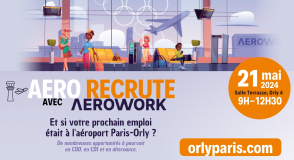 Vous êtes à la recherche d'un emploi dans le secteur aéroportuaire ? Mardi 21 mai, ne manquez pas le job dating Aerowork : plus de 600 postes en CDD, CDI et alternance sont à pourvoir à l'aéroport Paris-Orly !