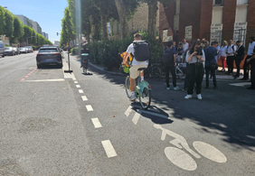 Un nouvel axe cyclable s&eacute;curis&eacute;